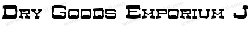 Dry Goods Emporium J字体转换
